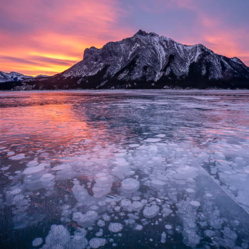 PRIX D'HONNEUR The Chinese Canadian Photographic Society Of Toronto Jill Lam Sunrise In Abraham Lake 2